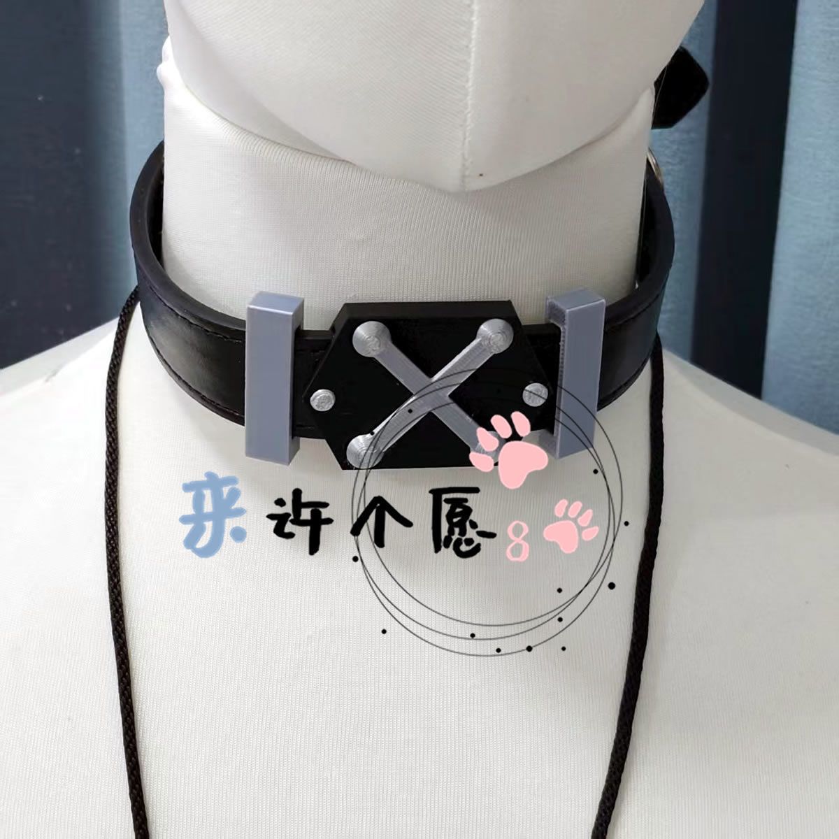 3D Printing Zone - アニメゼンレスゾーンゼロ古間万涛コスプレ 3D 印刷チョーカーネックレス小道具漫画お守りペンダント小道具アクセサリークリスマス