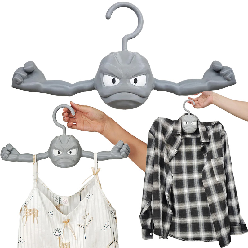 3D Printing Figure - アニメポケモンクリエイティブハンガー面白い 3D 印刷漫画 Geodude アクションフィギュア滑り止めハンガー乾燥ラックおもちゃ子供のためのギフト