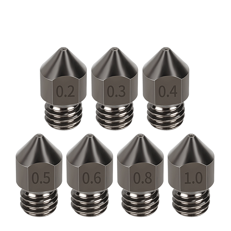 3D Printer Hotend Kit - 超硬化鋼ノズル MK8 5 ピース/ロットハード Reprap 1.75