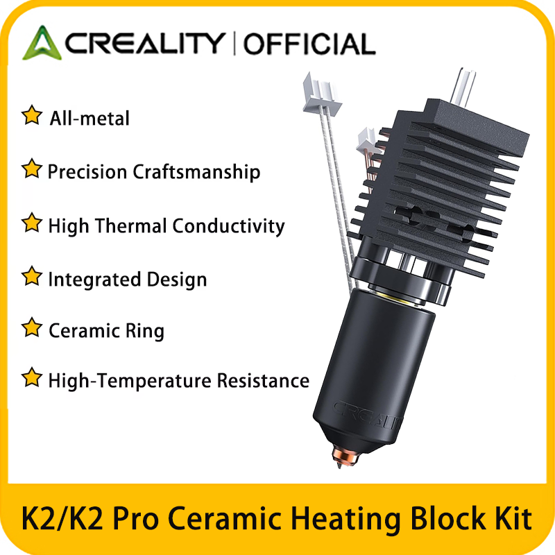 3D Printer Hotend Kit - Creality 公式 K2/K2 Pro セラミック加熱ブロックキット ホットエンドキット