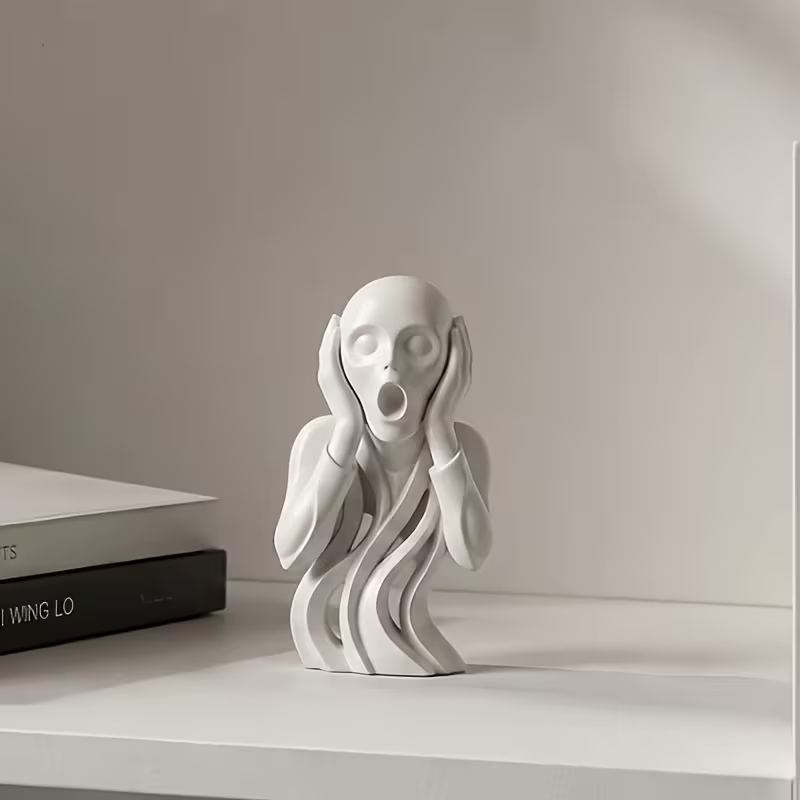3D Printing Ghosting - 3D プリントスクリーミングゴーストフィギュアハロウィン/ゴシックデスクトップ装飾グッズ家の装飾アクセサリー