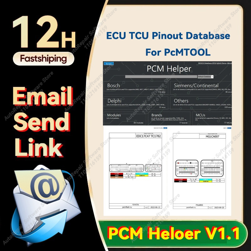 3D Printing Software - PCMフラッシュユーザー向けのピンアウトソフトウェアデータベース、PCMhelper、ECU、TCUのピンアウト（PCMツール、PCMヘルパーソフトウェア、ベンチブート用）