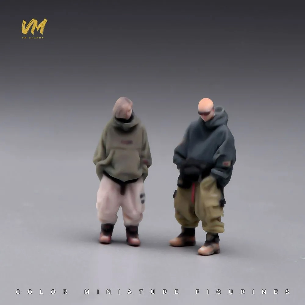 3D Printing Industry - Vm 1/64 スケールインダストリアルスタイルクールカップルミニチュア装飾品 3D カラープリント樹脂フィギュアシーンモデル装飾