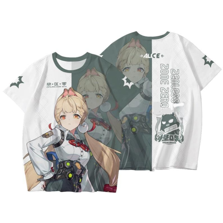 3D Printing Zone - アリスゲーム ゼンレスゾーンゼロ Tシャツ 3D ジュフフ ヨシュアン