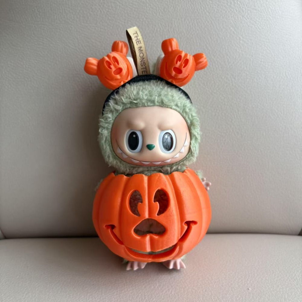 3D Printing Labubu - 17CMラビュバスドール服ハロウィンパンプキンドレスアップ3Dプリントプラスチック素材ドールアクセサリーシッティングパーティーギフトDIYおもちゃ