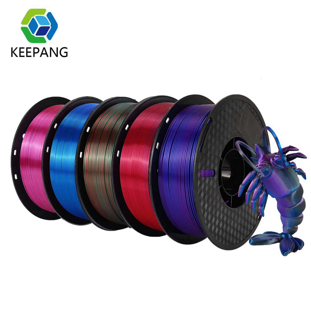 3D Printing Nylon - KEEPANG シルク PLA フィラメント 5 キロトリコロールシルク