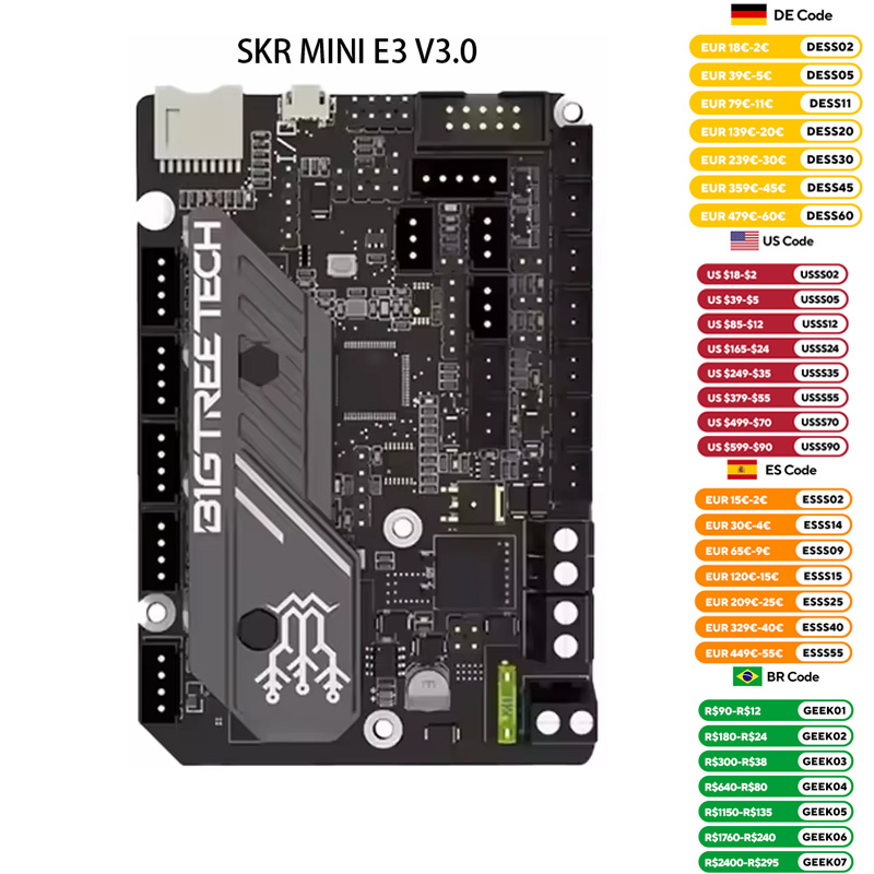 3D Printer Hotend Kit - Bigtreetech-3Dプリンター部品 Mini e3 v2 tmc2209 Ender