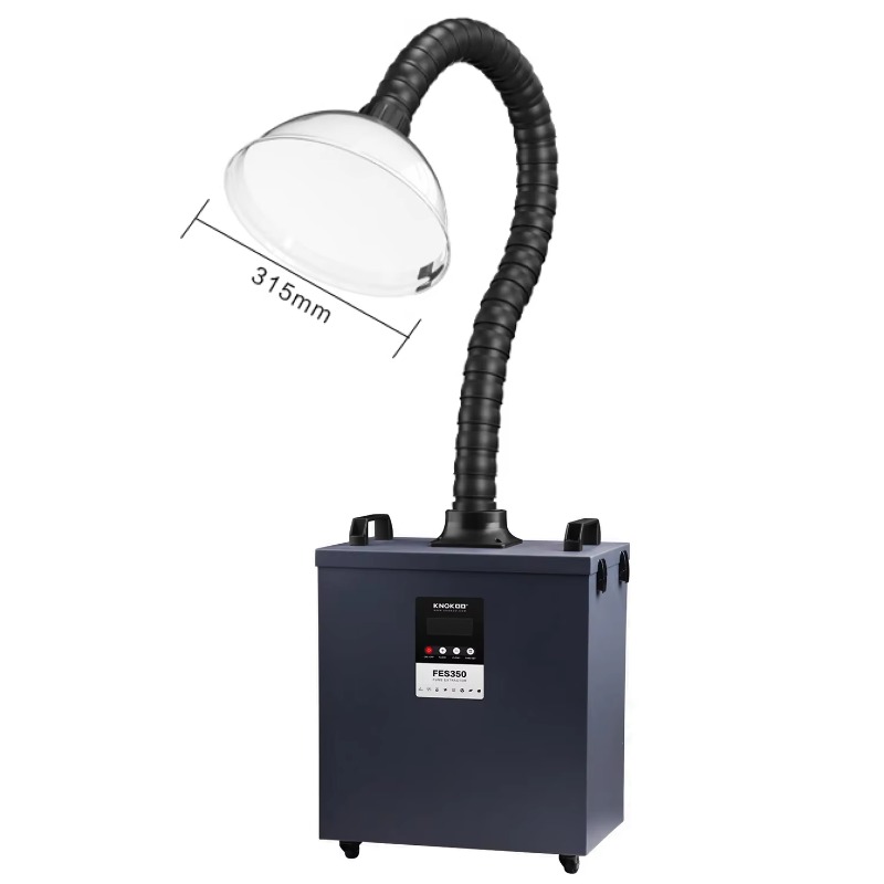 3D Printing Industry - KNOKOO 350W工業用排煙装置 切断はんだ煙吸収浄化器 FES350 3Dプリンター DTFプリンター用