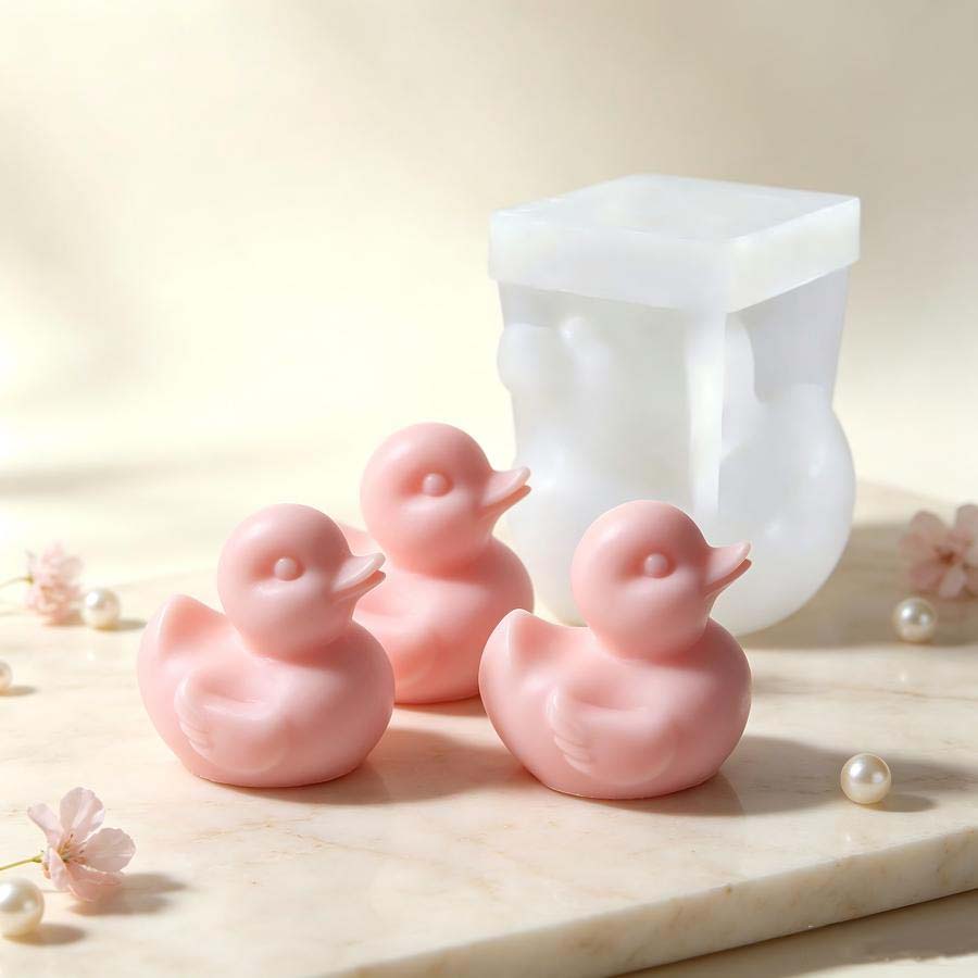 3D Printing Model Free - 3Dかわいいアヒルシリコンキャンドル型、DIY手作りアロマキャンドル石鹸石膏石工芸品セメント鋳造型、ホームギフト