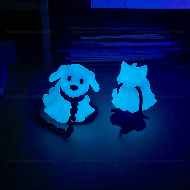 3Dプリントの暗闇で光る幽霊フィギュア、犬と同行する幽霊、幽 - 3D Printing Ghosting のレビューと価格