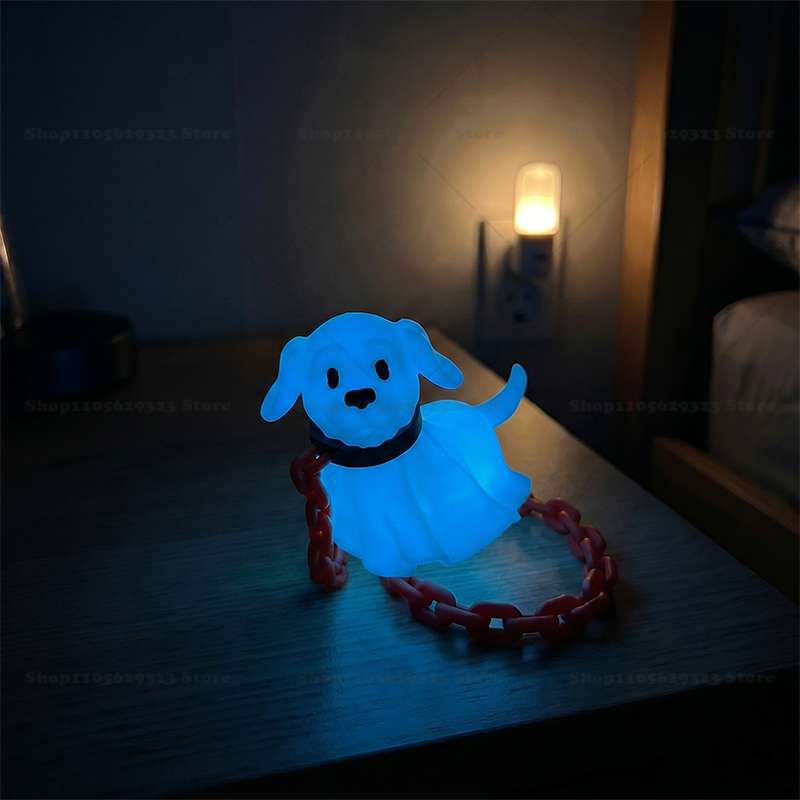 3Dプリントの暗闇で光る幽霊フィギュア、犬と同行する幽霊、幽 - 3D Printing Ghosting のレビューと価格