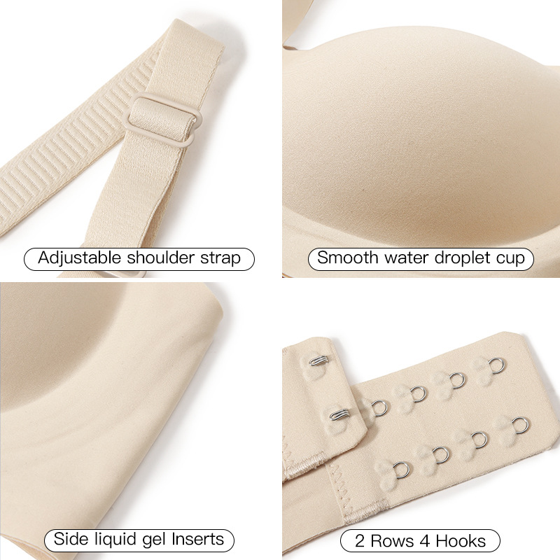 レディースディープVゼリーシームレスブラ ワイヤーなし3Dソ - 3D Printing Nylon のレビューと価格