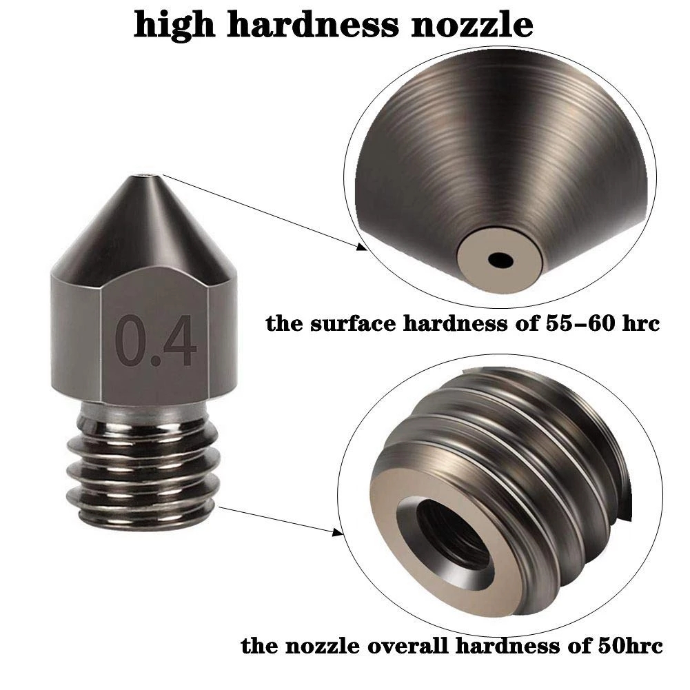 超硬化鋼ノズル MK8 5 ピース/ロットハード Repra - 3D Printer Hotend Kit のレビューと価格