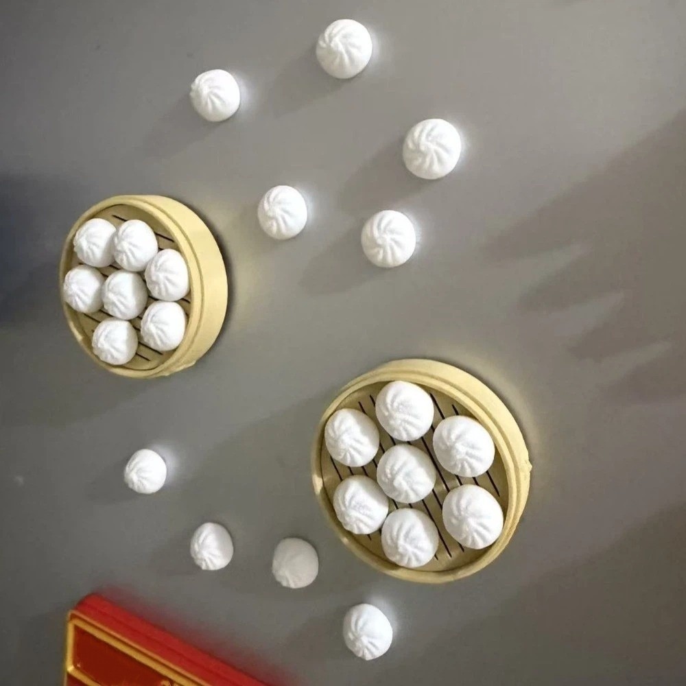 3Dプリント餃子型冷蔵庫マグネットプラスチックリアルなミニチ - 3D Printing Labubu のレビューと価格
