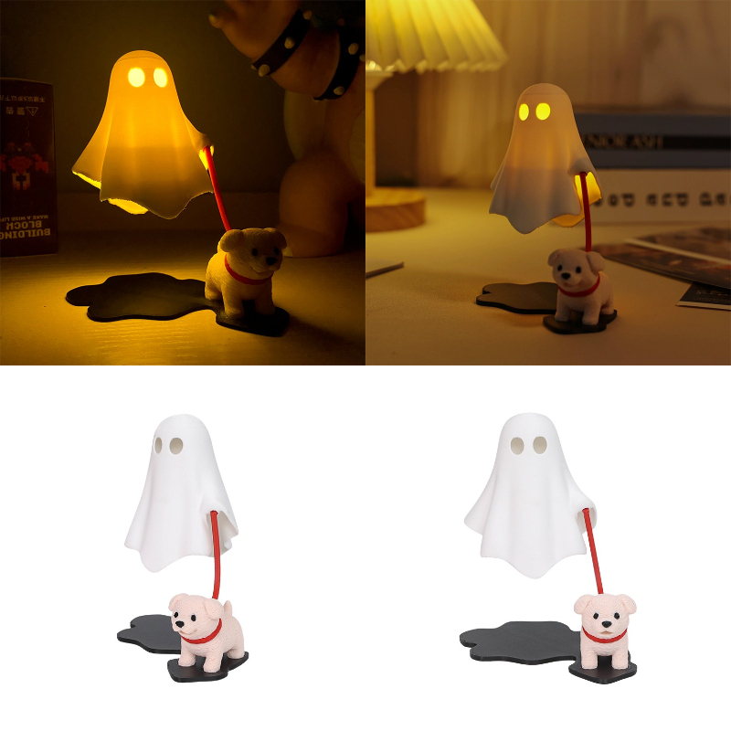 3Dプリントのかわいい犬と幽霊の置物、家の寝室や机の装飾、ハ - 3D Printing Ghosting のレビューと価格