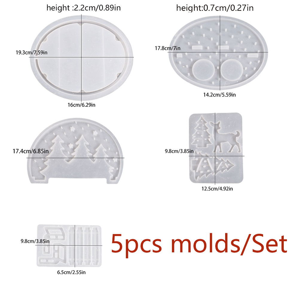 クリスマスエルクティーライトキャンドルホルダーシリコンモール - 3D Printing Model Free のレビューと価格