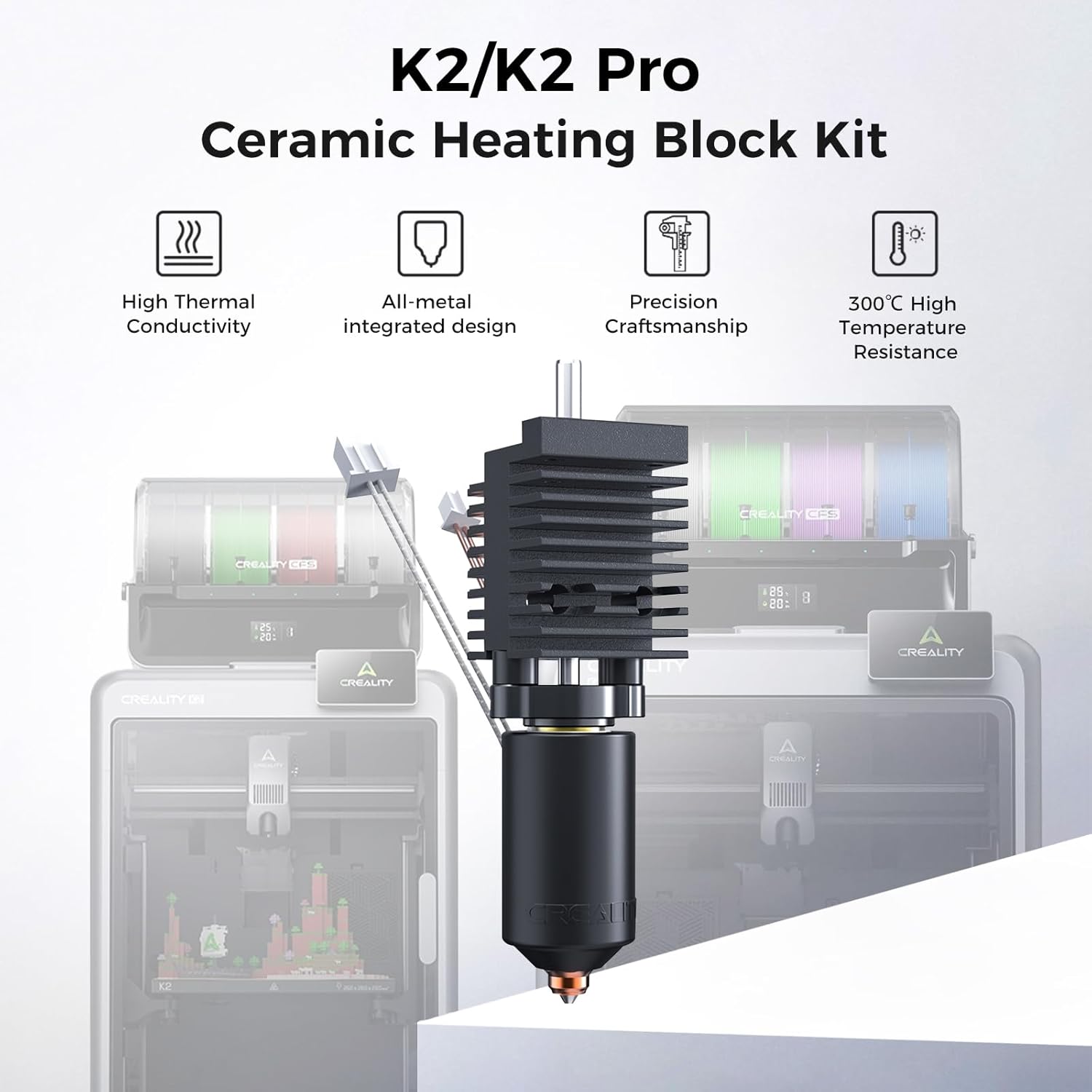 Creality 公式 K2/K2 Pro セラミック加熱ブ - 3D Printer Hotend Kit のレビューと価格