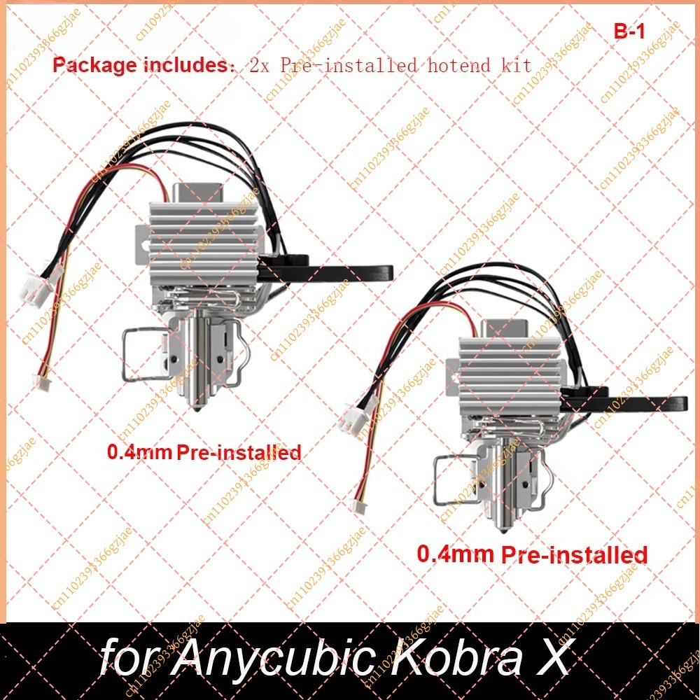 Anycubic Kobra X用0.4mmプレインストール - 3D Printer Hotend Kit のレビューと価格