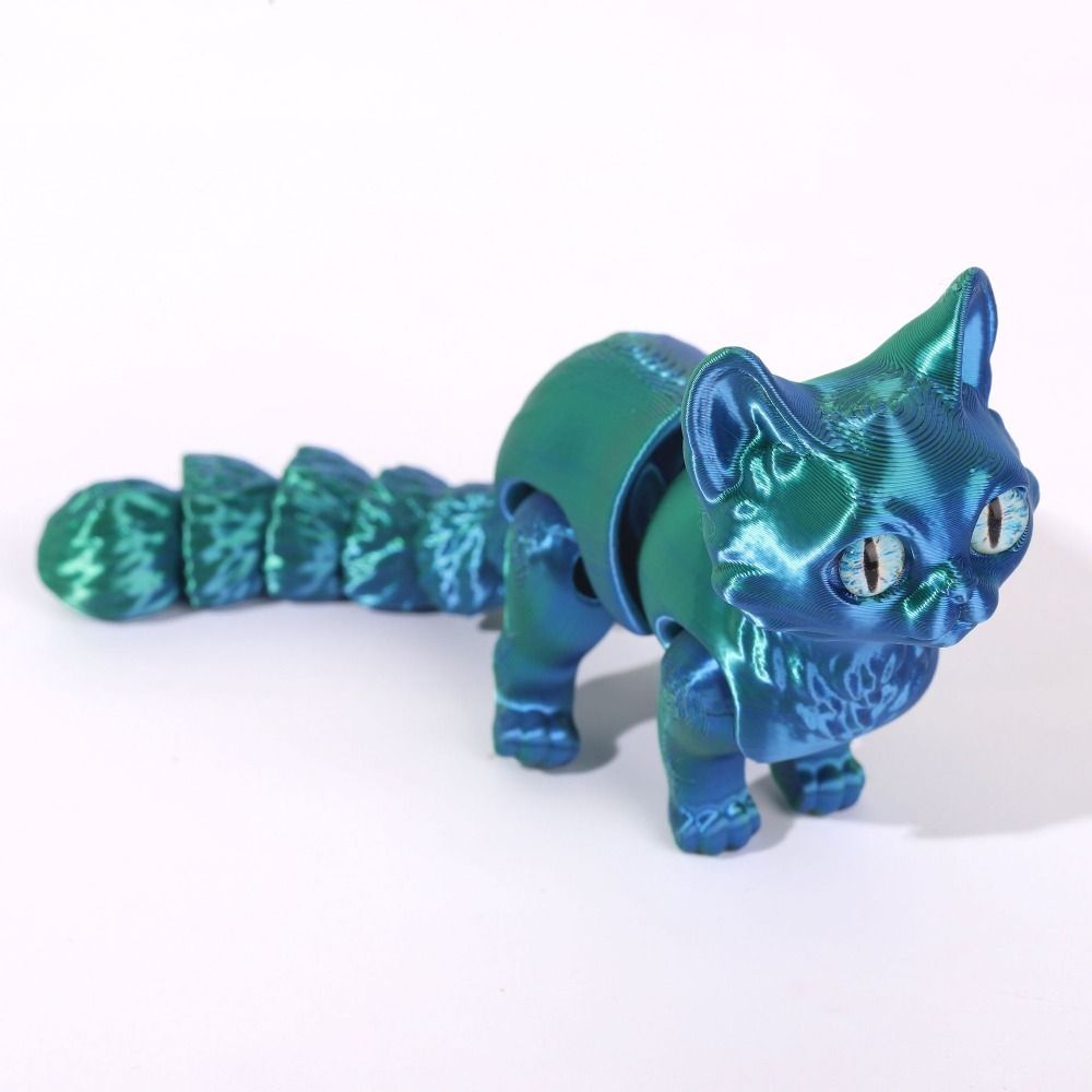 大きな目を持つ3Dプリント猫モデルリアルなデザインの創造的な - 3D Printing Figure のレビューと価格