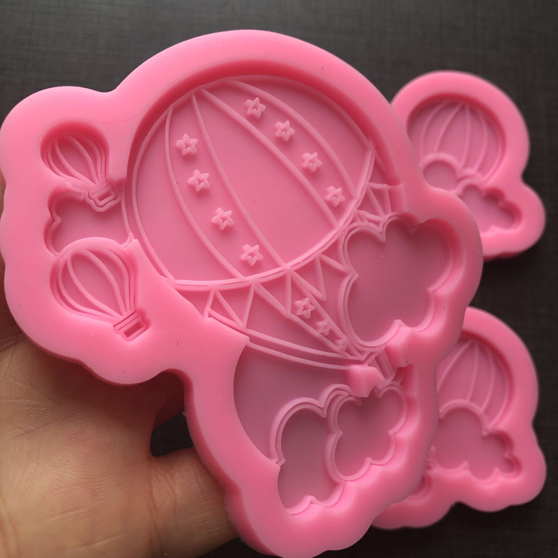 クラウドレインボーシリコーンフォンダンモールド熱気球チョコレ - 3D Printing Model Free のレビューと価格