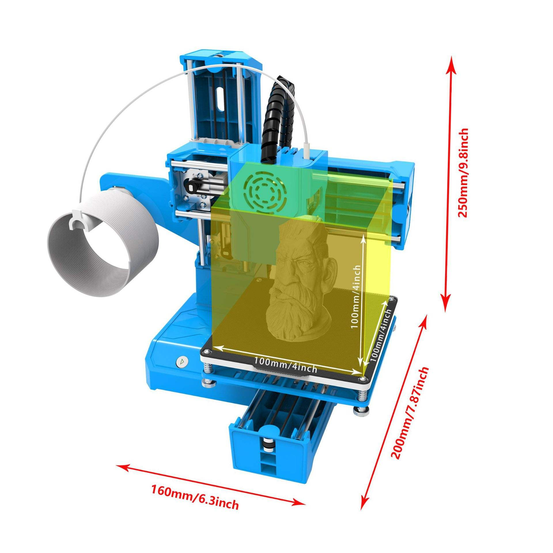 新しい K9 モジュラーポータブル 3D プリンターデスクト - 3D Printing Software のレビューと価格