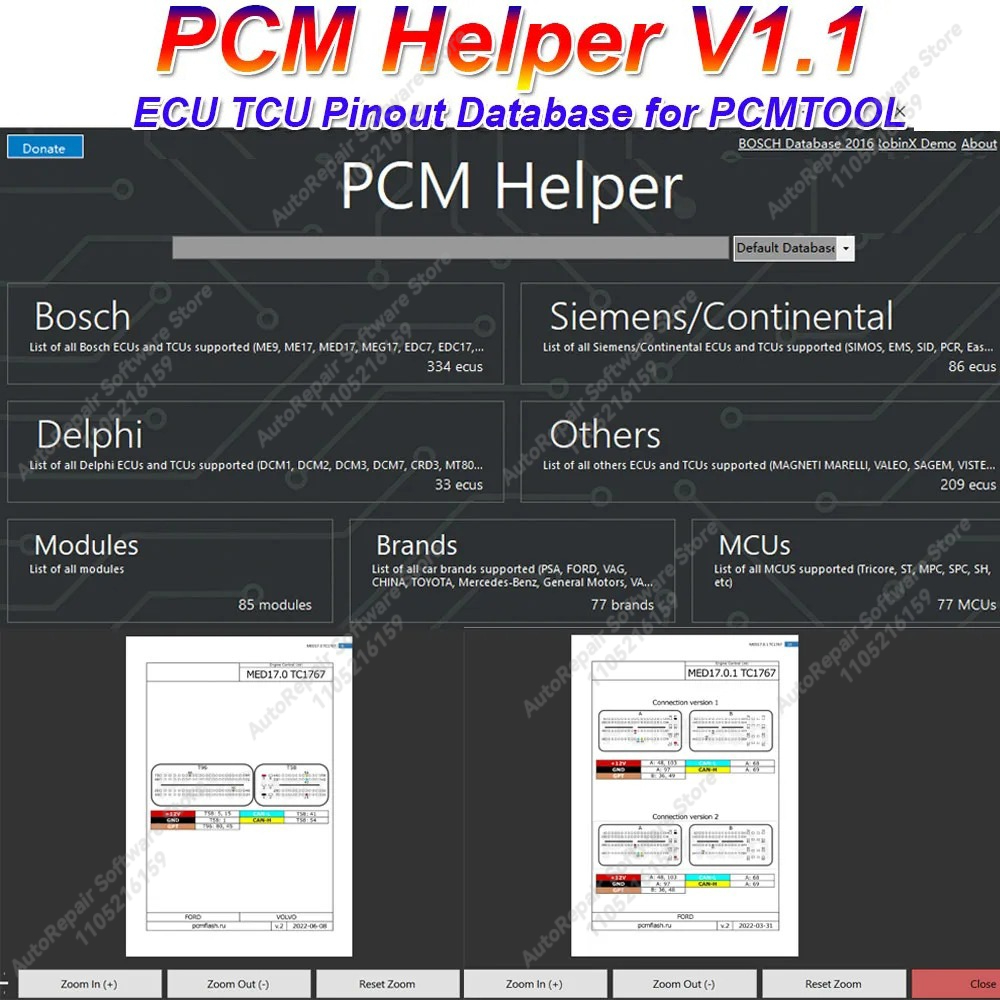 PCMフラッシュユーザー向けのピンアウトソフトウェアデータベ - 3D Printing Software のレビューと価格