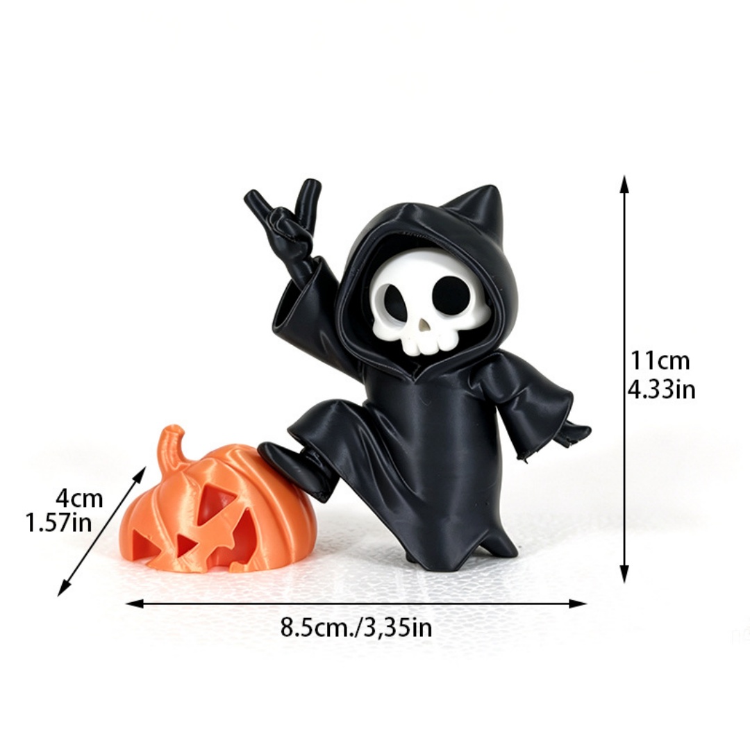 猫耳死神ハロウィン置物 3D プリントゴーストカボチャ飾りデ - 3D Printing Ghosting のレビューと価格