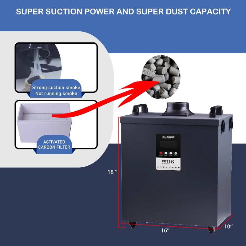 KNOKOO 350W工業用排煙装置 切断はんだ煙吸収浄化器 - 3D Printing Industry のレビューと価格
