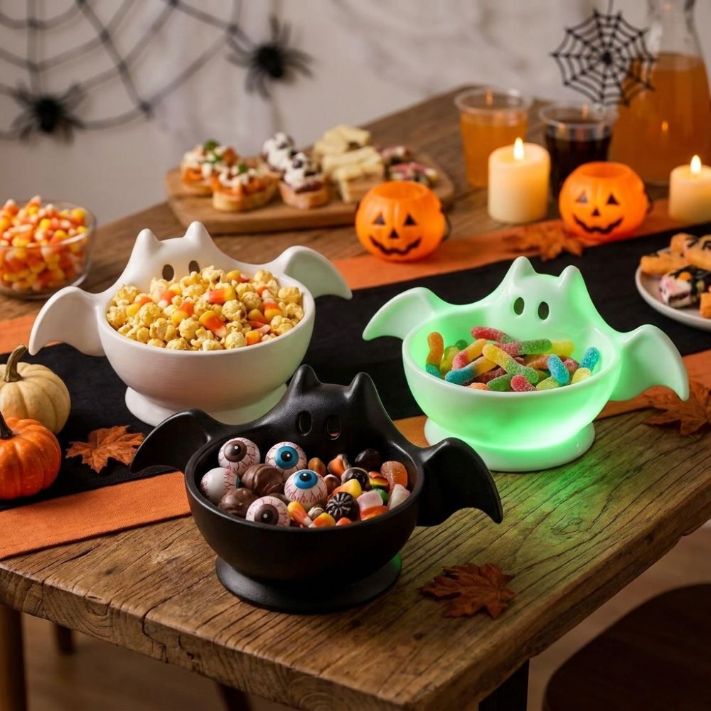 3Dプリント製ハロウィンコウモリ型収納ボウル　可愛いゴシック - 3D Printing Ghosting のレビューと価格