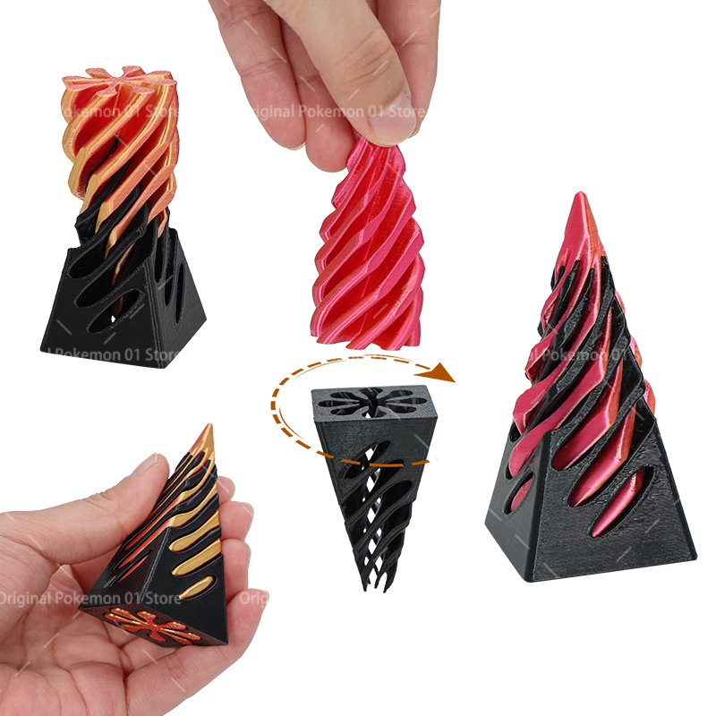 3D プリントスパイラルコーンフィジェットおもちゃ不可能ピラ - 3D Printing Ghosting のレビューと価格