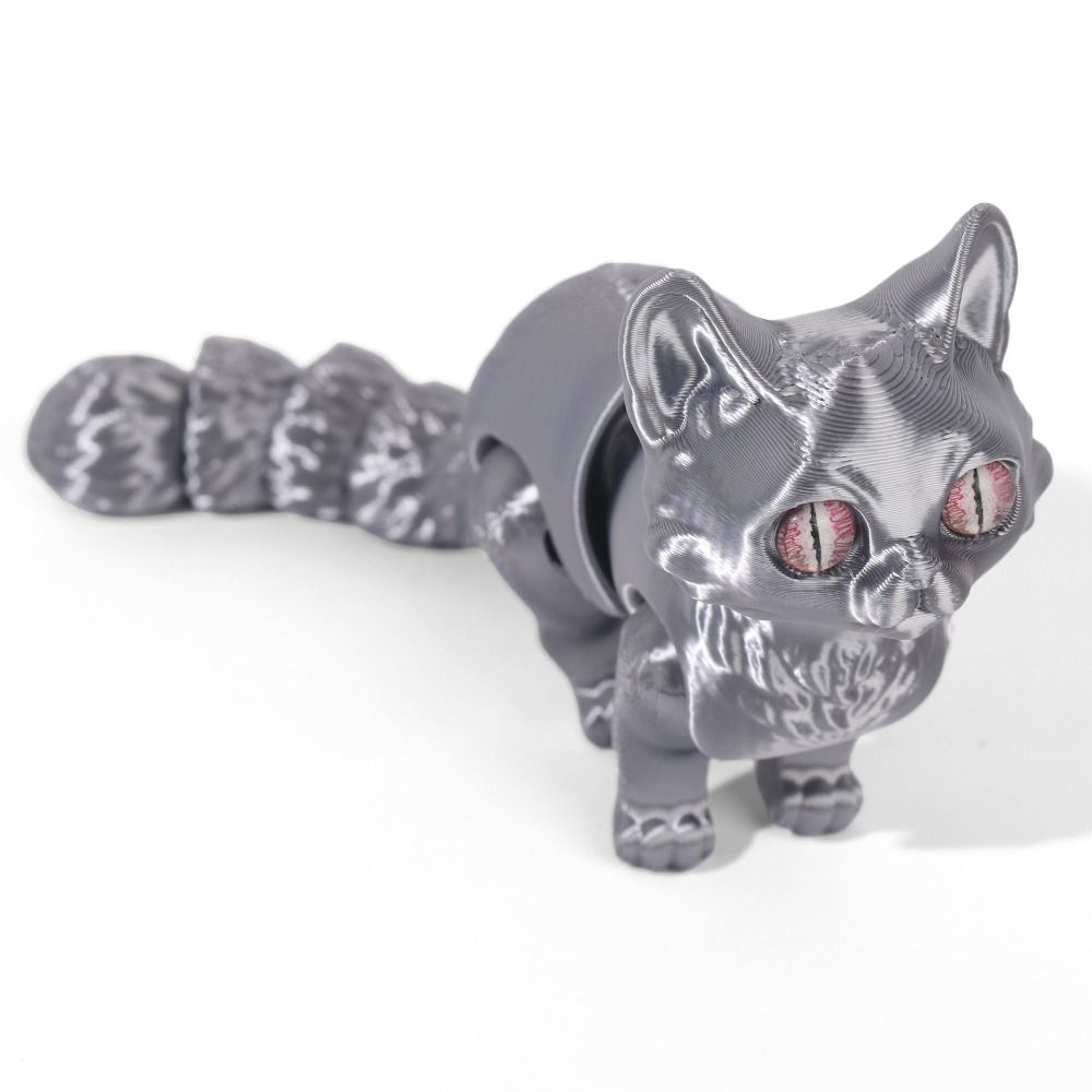 大きな目を持つ3Dプリント猫モデル、プラスチック素材、リアル - 3D Printing Figure のレビューと価格