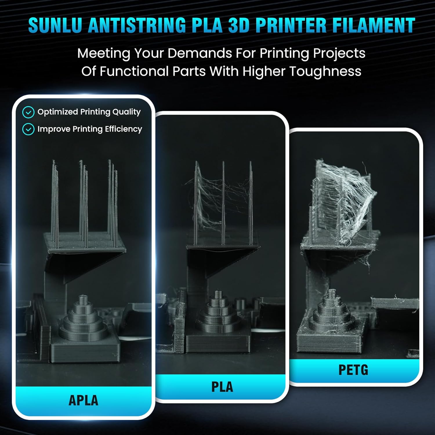 Sunlu-3dプリンター用フィラメント,apla,pla, - 3D Printing Nylon のレビューと価格