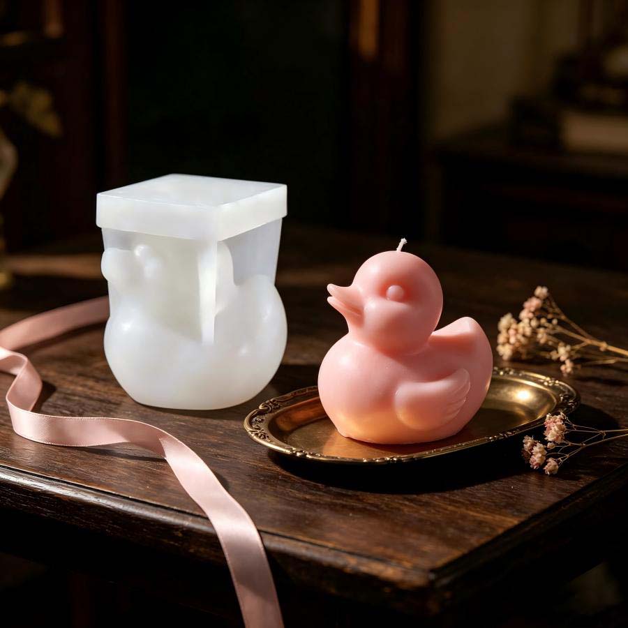 3Dかわいいアヒルシリコンキャンドル型、DIY手作りアロマキ - 3D Printing Model Free のレビューと価格