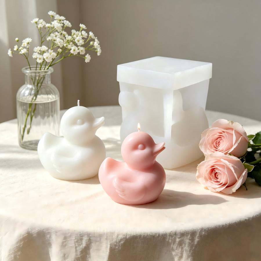 3Dかわいいアヒルシリコンキャンドル型、DIY手作りアロマキ - 3D Printing Model Free のレビューと価格